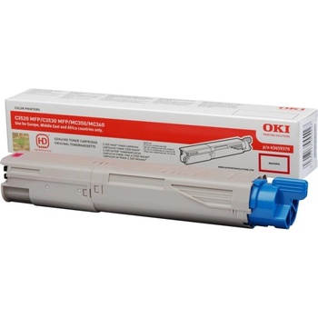 OKI Оригинален тонер oki Магента 43459370 за mc350|mc360|c3520mfp|c3530mfp 2.5k, "43459370 (43459370)