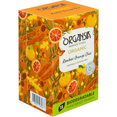 ORGANSIA Rooibos orange chai ovocno bylinný čaj BIO 18 sáčků