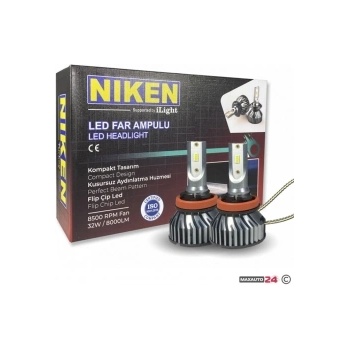 NIKEN Диодни крушки NIken H11 ПРО 2бр/к-т