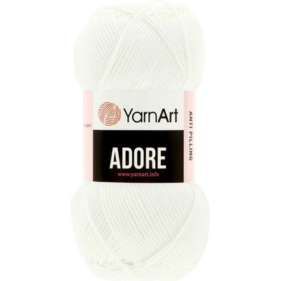 YarnArt Adore 357 teplá biela