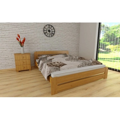 ComfortMatrace Lili + rošt masiv borovice barva olše matrace Goltex 15cm