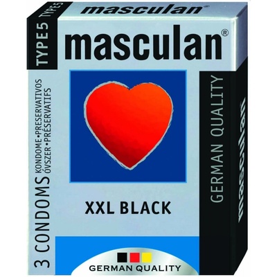Masculan XXL Black 3 ks