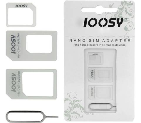 NOOSY Nano/Micro SIM adaptér 3v1 61321