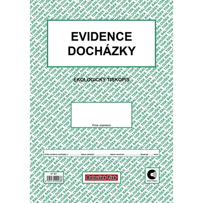Baloušek Tisk ET407 Evidence docházky A4 – Hledejceny.cz