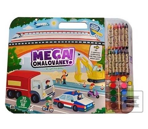 Mega omalovánkový set Doprava