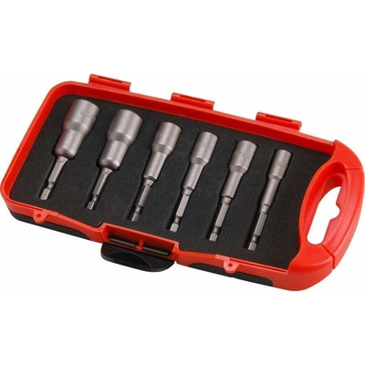 Hlavice nástrčné magnetické so 6-hrannou stopkou 1/4" 6 dielna sada Extol Premium