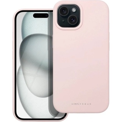 Apple Силиконов калъф кейс ROAR case CLOUD SKIN за iPhone 15, Розов