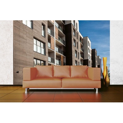 DIMEX ART Самозалепваща се флизелинова фототапета жилищна сграда 375 x 250 см