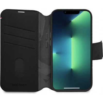 Decoded Leather Detachable Wallet MagSafe iPhone 14 Plus - čierne