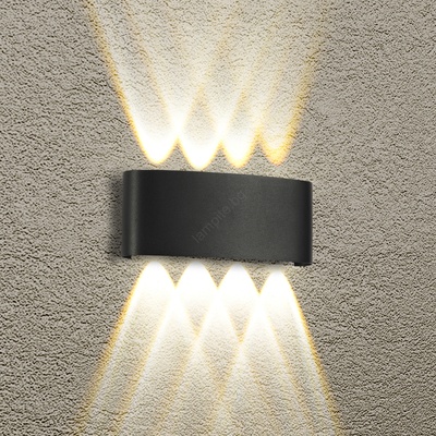 Brilagi - LED външна стенна лампа FLAREBOX LED/8W/230V черна IP65 (BG2261)