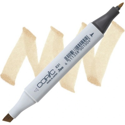 Lihová fixa COPIC Classic oboustranná Fine & Chisel, Brick beige (E31)