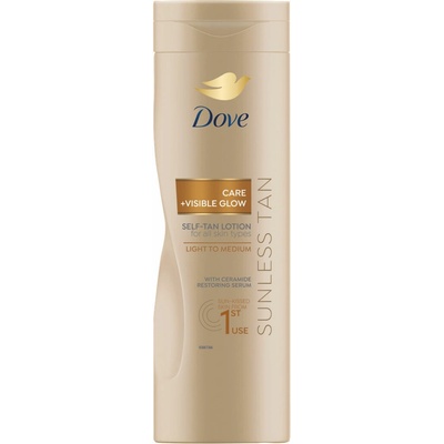 Dove Visible Glow samoopaľovacie telové mlieko 400 ml