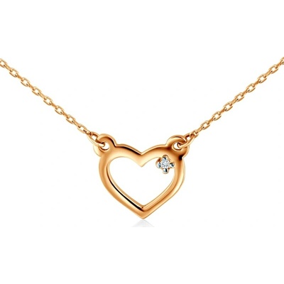 Savicki Náhrdelník žlté zlato, diamant B-N-N0785-00126-585-Z