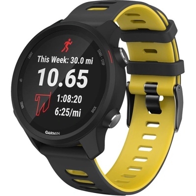 PROTEMIO Řemínek Garmin Venu 2 / Vivoactive 4 černý-žlutý 35153