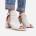 Wheres That From Wheres Open Toe Block Heels Ladies - White