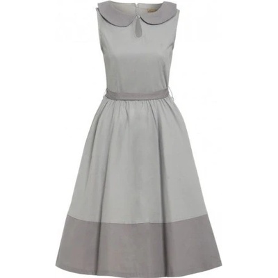 Lindy Bop dámské retro šaty Beattie šedá