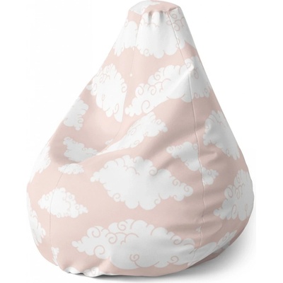 Sablio sedací vak Pear oblaka 140 x 100 x 25 cm