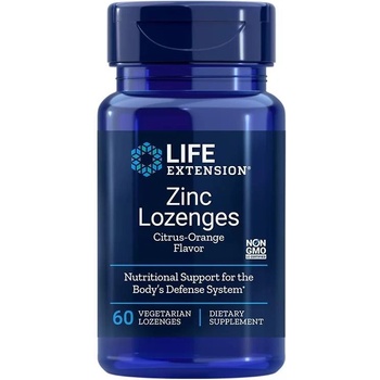 Life Extension Zinc Lozenges, 60 веге таблетки за смучене, Life Extension