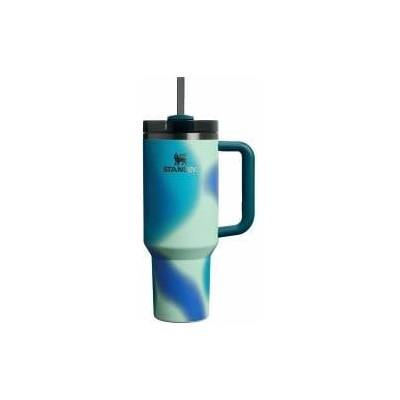 STANLEY 1913 Quencher H2.0 Flowstate Drinking Bottle with Straw 1.2L - Thermo Mug Cools 11 Hours - 48 Hours Ice Cooled - Thermos Bottle BPA Free - Stainless Steel Drinking Cup - Coastal Teal Motion - 100000115754