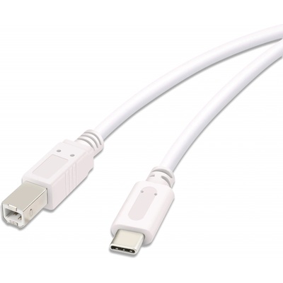 Vivanco Кабел Vivanco - Printer, USB-C/USB-B, 1.8 m, бял (45355)