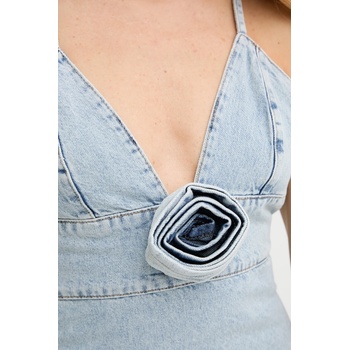 LIU JO Дънкова рокля Liu Jo в синьо къса със стандартна кройка UA5103 D0239 (UA5103.D0239)