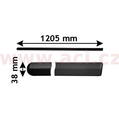 Ozdobná/ochranná lišta, dvere ACI 3777427