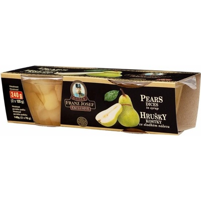 Kaiser Franz Josef Exclusive Hrušky lúpané kocky v mierne sladkom náleve 2 x 120 g