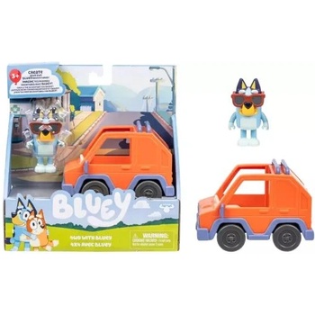 TM Toys Bluey: Кола с фигура на Bluey (BLU18926)