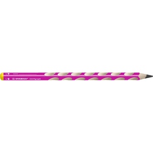 STABILO Графитен молив, HB, триъгълен, за лява ръка, STABILO, "EASYgraph", розов 321/01-HB-6 (321/01-HB-6)