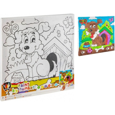 GRAFIX Malování podle čísel Pejsek