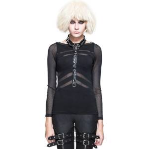 Devil fashion Дамска тениска с дълги ръкави devil fashion - tt056