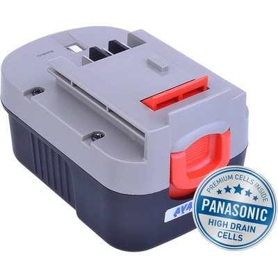 AVACOM Black & Decker A144 Ni-Mh 14,4V 3000 mAh, PANASONIC - neoriginální – Zboží Mobilmania