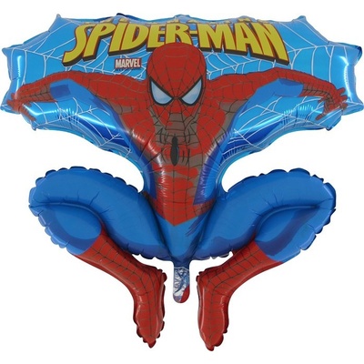 Balón fóliový 90 cm Spiderman modrý