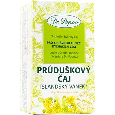 Dr.Popov ČAJ islandský vánek nálevové sáčky 20 x 1,5 g