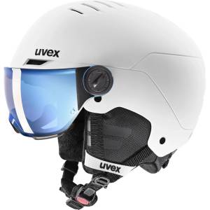uvex Детска ски каска Uvex Kid's Rocket Visor Ski helmet - White / Black Matt - размер 54-58 cm (418-0715-0812)