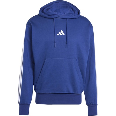 Adidas Мъжки суичър Adidas Essentials Fleece 3-Stripes Hoodie Mens - Navy/White