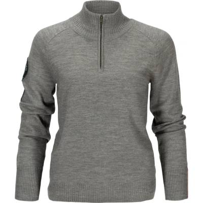 Amundsen Sports Дамски вълнен пуловер Amundsen sports Women's Peak Half Zip Merino jumper - Light Grey (105-5518-0214)