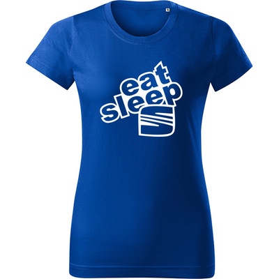 Tričko Eat Sleep Seat dámske tričko Biela Čierna