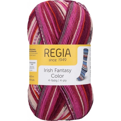 Regia 4-Ply Irish Fantasy Color 3088 Rhododendron Bloom