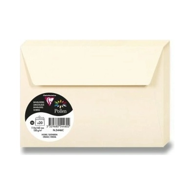 Clairefontaine Barevná obálka C6 samolepicí - krémová - 1 ks - 1330/1054460