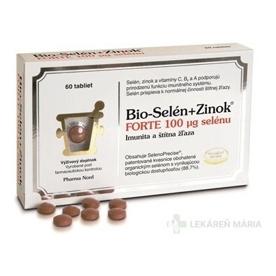 Bio-SELEN+ZINOK FORTE 100 µg selénu tablety 60 ks