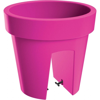 Prosperplast Květináč na zábradlí Lofly Railing fuchsiová 24,5 cm 24,5 cm