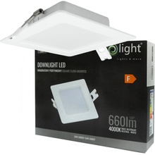 Zapustená LED stropná lampa 6W 660lm 4000K biela