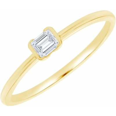 Eppi prsten ze zlata s diamantem ve tvaru emerald Henrik R49341