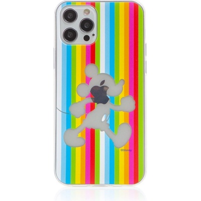 Pouzdro AppleMix Disney Apple iPhone X / Xs - hlavy myšáka Mickeyho - gumové - barevné