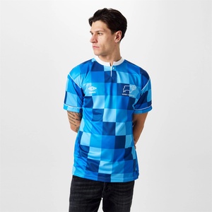 Score Draw Футболна фланелка Score Draw Derby County 1988 Retro Away Shirt Adults - Blue