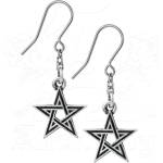 Alchemy gothic обеца alchemy gothic - Черен звезда - e395