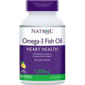 Natrol Omega-3 Fish Oil 1200 mg [60 Гел капсули]