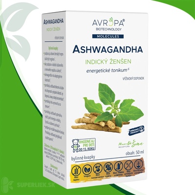 Avropa Ashwagandha bylinné kvapky 50 ml