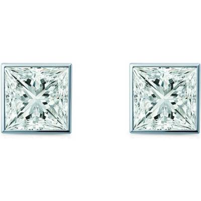 SAVICKI Náušnice Pure biele zlato, diamanty PURE-K-PR-009-DIA-B